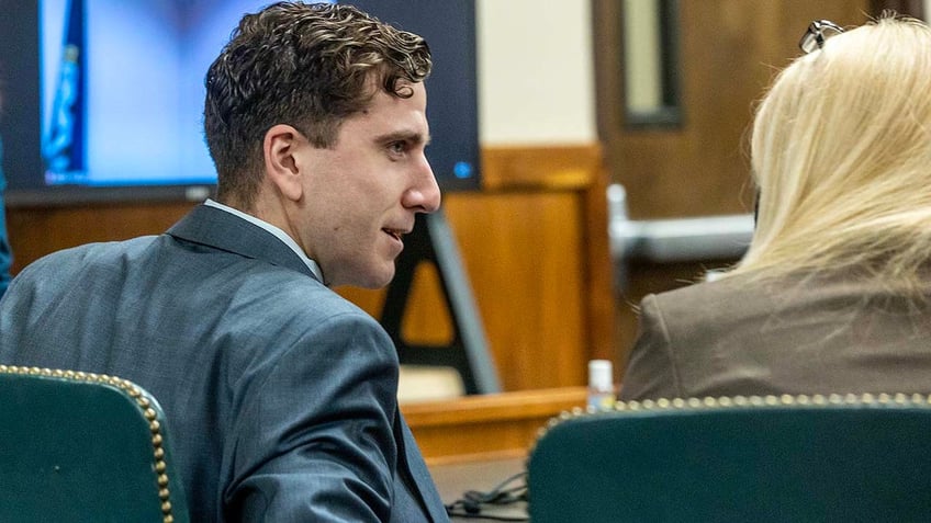 Bryan Kohberger looks on while in the courtroom