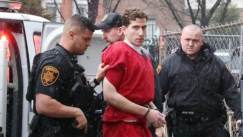 Pennsylvania deputies escort University of Idaho murderer Bryan Kohberger to his extradition hearing