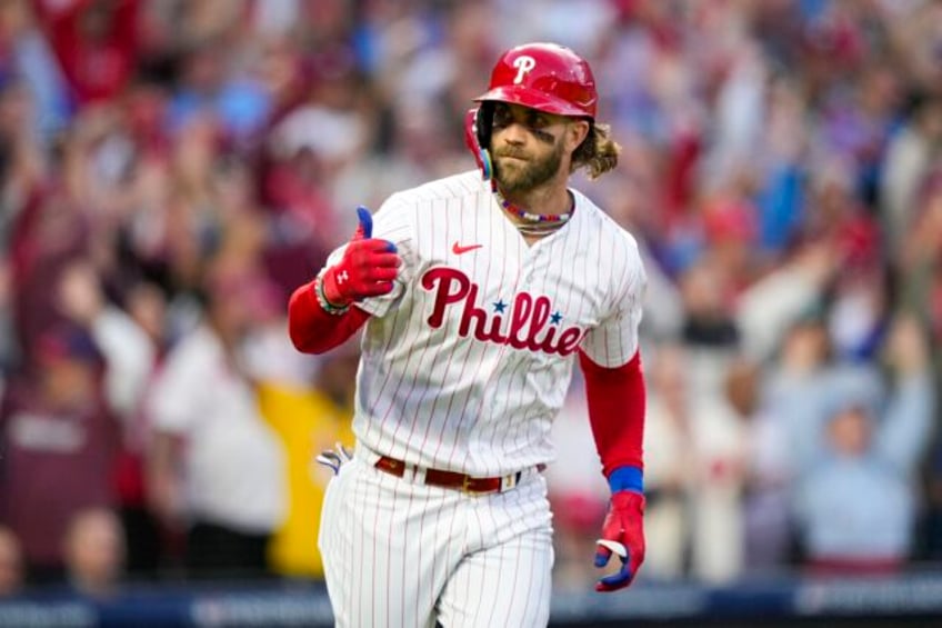 bryce harper shines as phillies aim for second straight world series