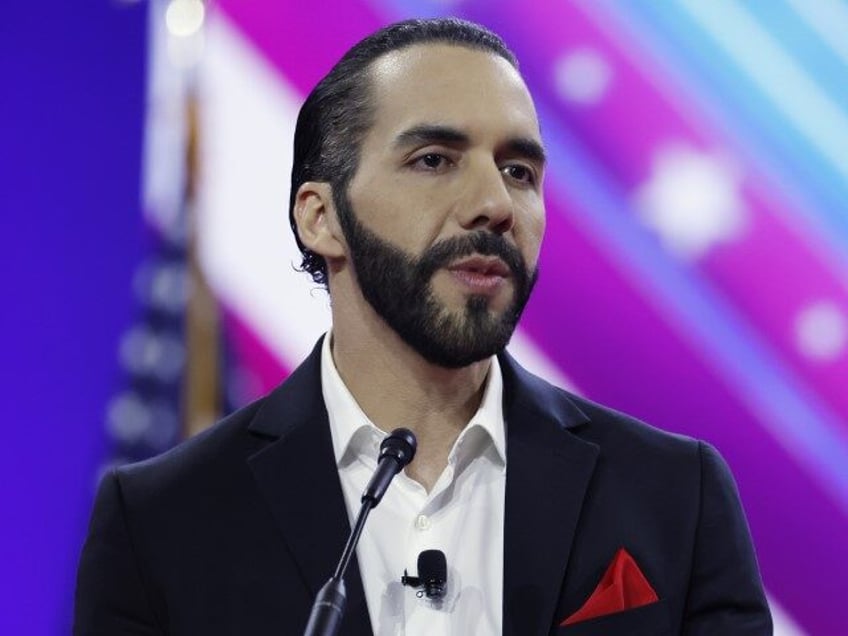 President of El Salvador Nayib Bukele speaks at the Conservative Political Action Conferen