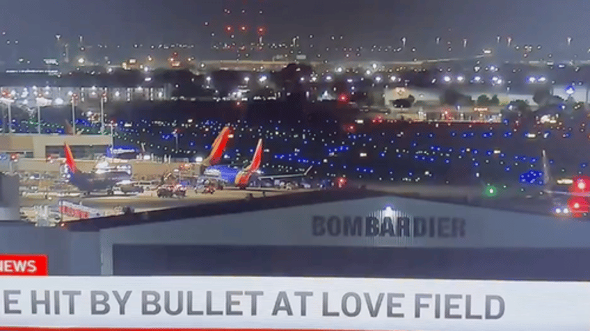 bullet strikes near cockpit of taxiing southwest boeing 737 at dallas airport