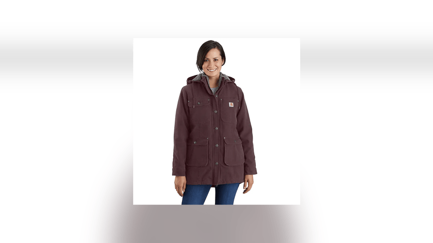 A lined Carhartt jacket will keep you warm all fall and winter. 