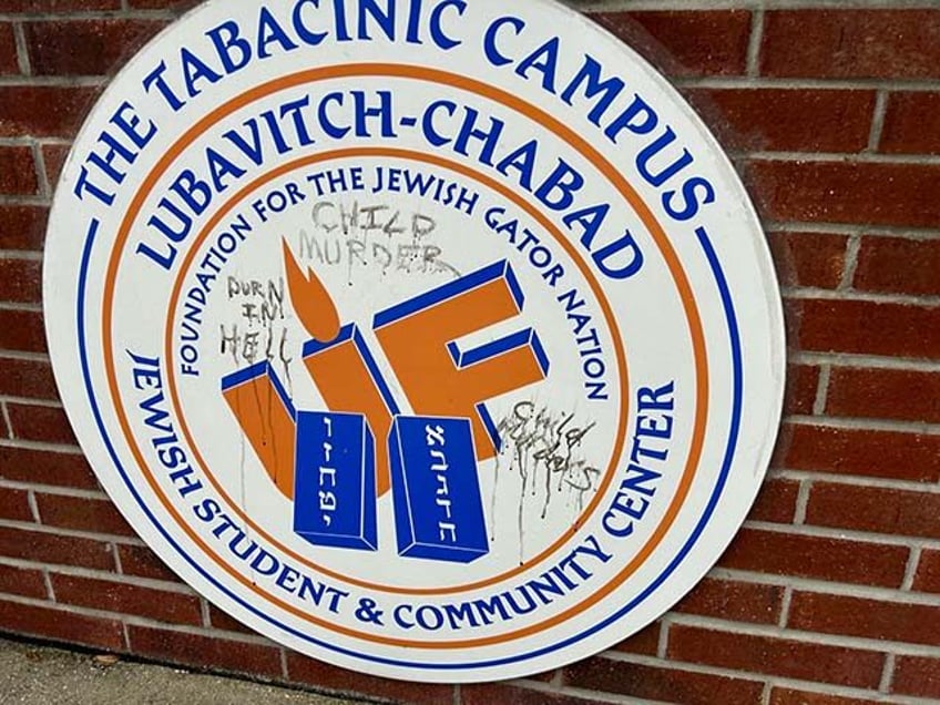 burn in hell jewish center at university of florida vandalized with antisemitic graffiti