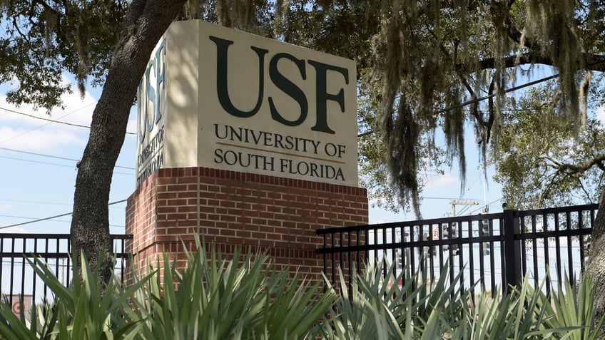 University of South Florida sign