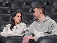 Caitlin Clark and boyfriend raise eyebrows with kiss at WNBA All-Star festivities