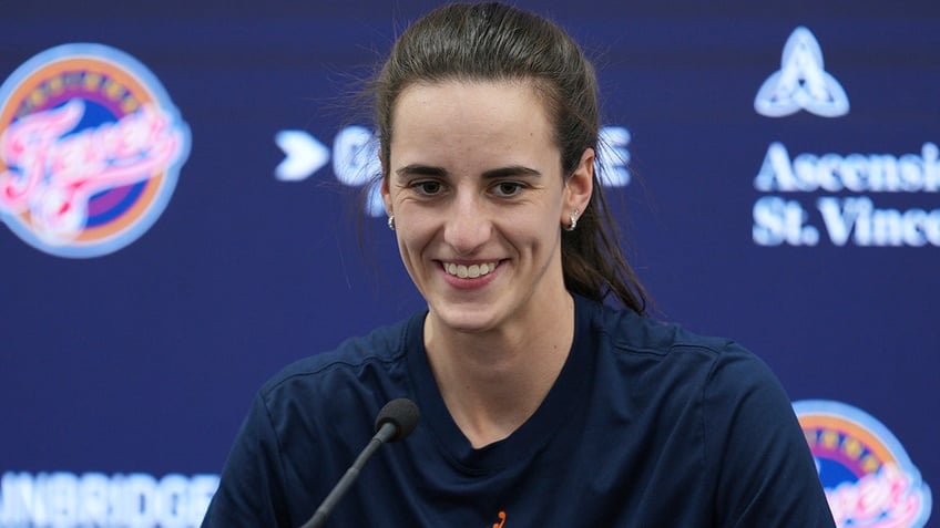 Caitlin Clark had a news conference