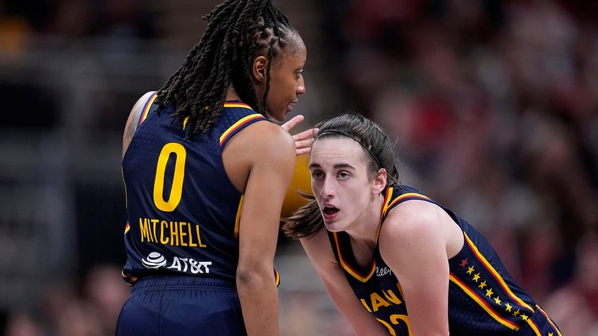 Kelsey Mitchell and Caitlin Clark talk