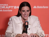 Caitlin Clark's autographed WNBA Draft card sales for record-breaking amount