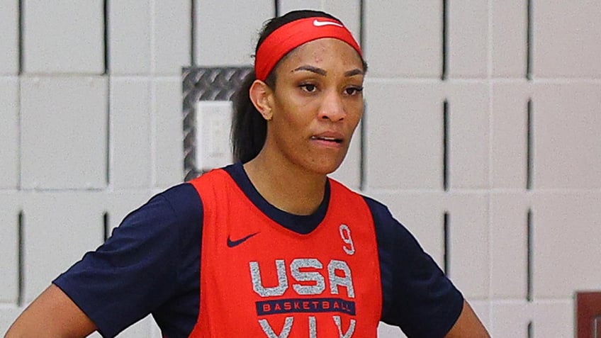 A'ja Wilson at USA camp