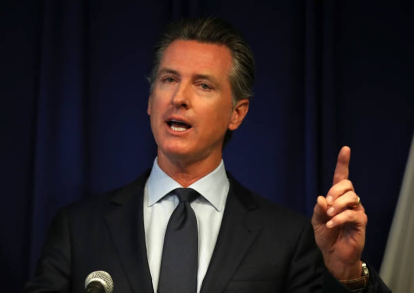 California Gov. Gavin Newsom speaks during a news conference at the California justice department on September 18, 2019 in Sacramento, California....