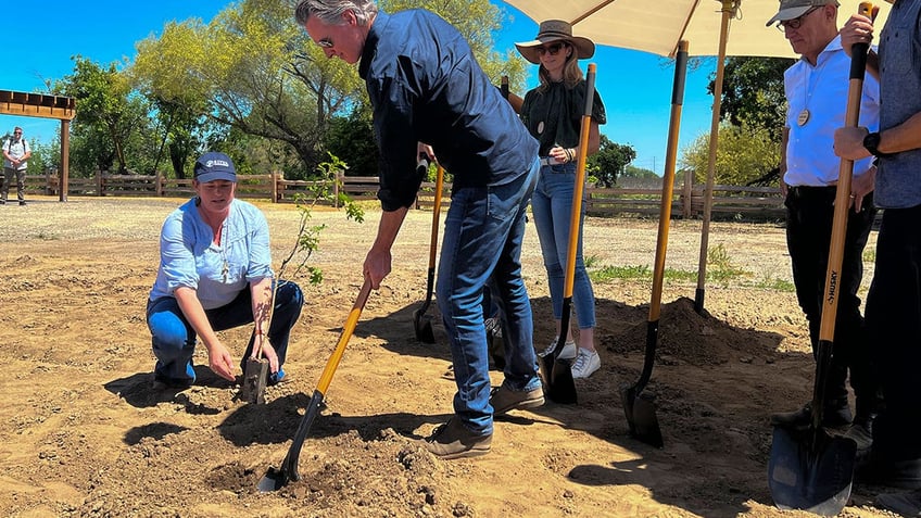 Gavin Newsom breaks ground at a new state park