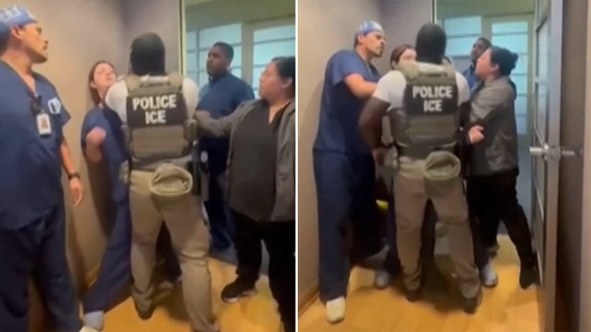 ICE arrest in California