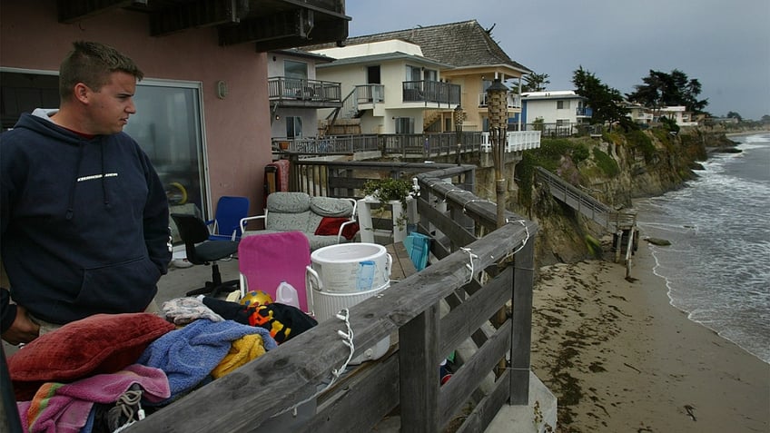 UCSB student John Bruno, 20, looks down cliffs to scene of fatal fall