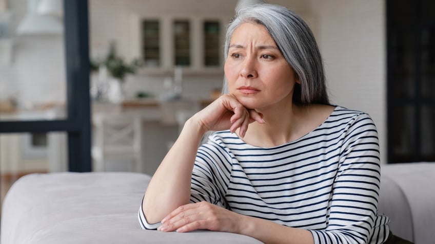 Older depressed woman