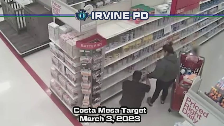 california couple caught on video allegedly stealing 17k worth of merchandise from target stores police