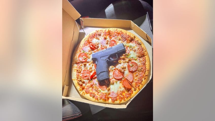 california deputies find handgun on pepperoni pizza in box during traffic stop troubling topping