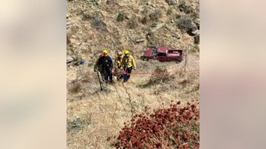 california driver survives 5 days trapped in pickup truck after plunging down 100 foot ravine