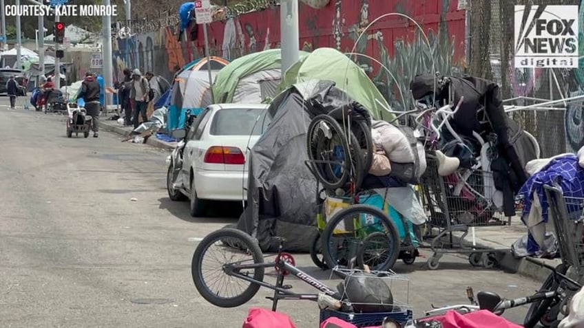 california enclave begins crackdown on homeless camps theyre worried about the looks