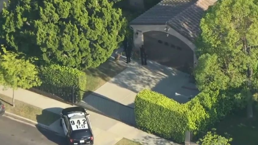 Aerial view of home intruder