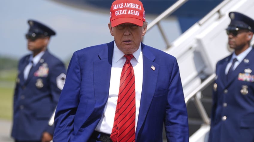 Trump walking