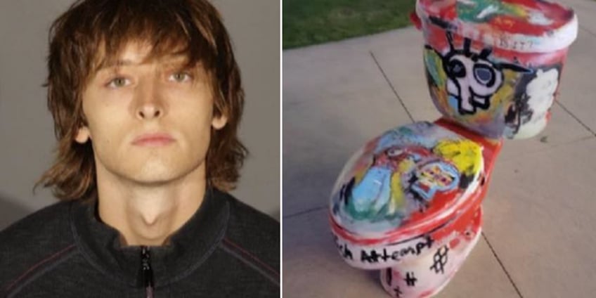 california man charged in bomb threat incident after leaving toilet painted with skull at mall police