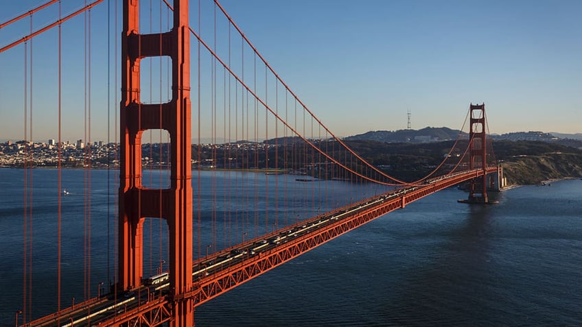 San Francisco landmark Golden Gate Bridge