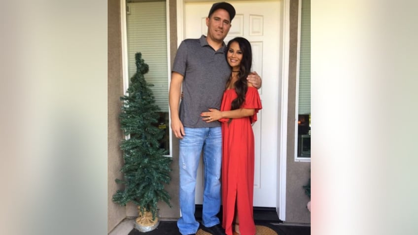 Nikki Saeleen-McCain (right) poses with her husband, Tyler McCain (left)