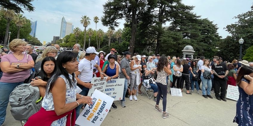 california parents protest for protection of their children amid controversial bills