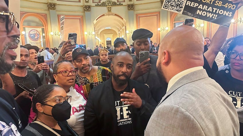 Black activists in California assembly