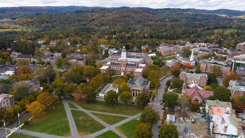 The College Green on the campus of Dartmouth College in Hanover, New Hampshire,