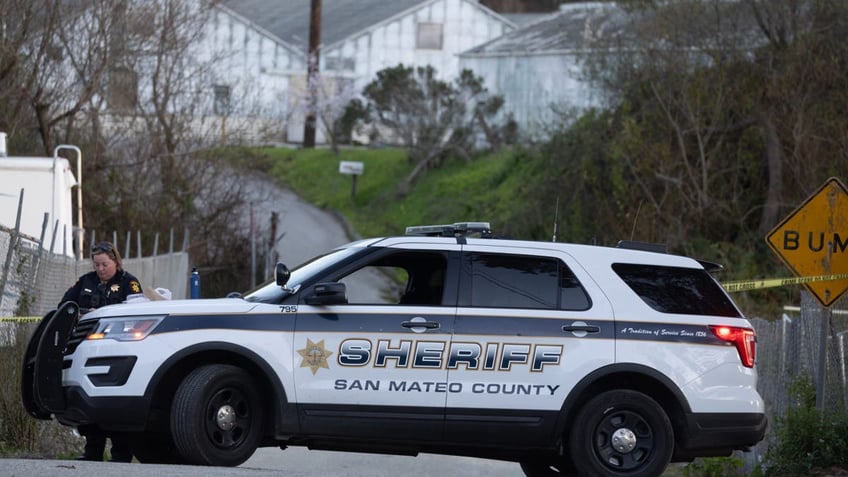 San Mateo County sheriff vehicle parked on a street