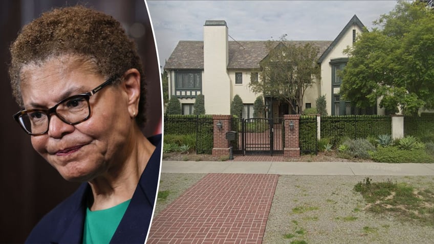 Karen Bass and her home 