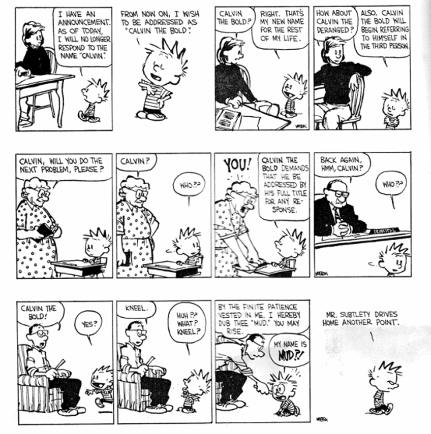 calvin the bold