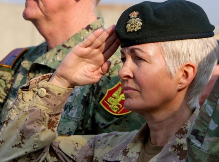 Lieutenant-General Jennie Carignan, seen here as the incoming commander of NATO's Iraq mis