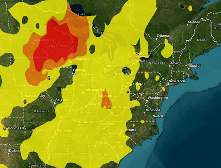 canadas wildfire smoke set to blanket new york city