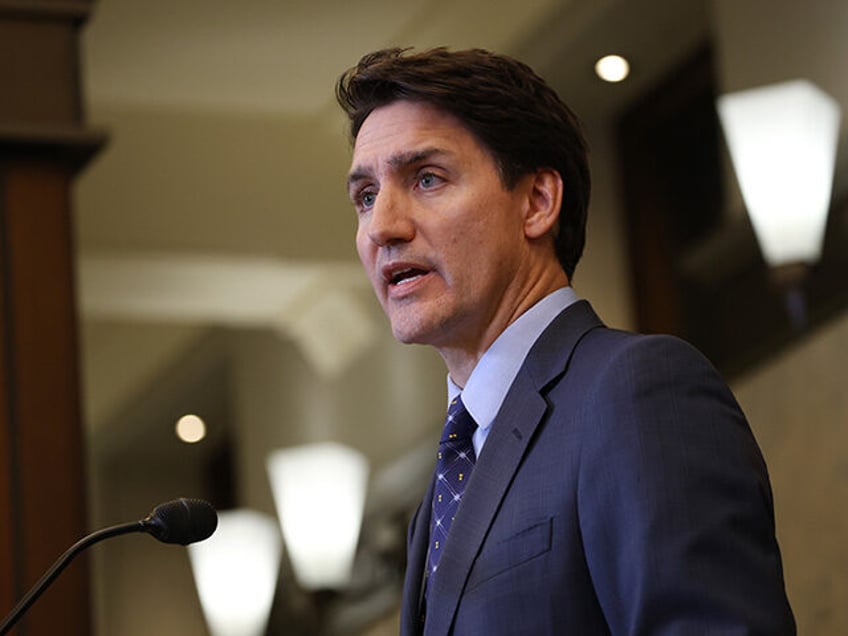 Justin Trudeau, Canada's prime minister, during a news conference in Ottawa, Ontario, Cana