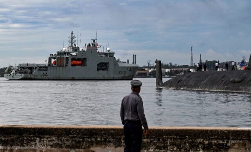 The HMCS Margaret Brooke docked in Cuba Friday