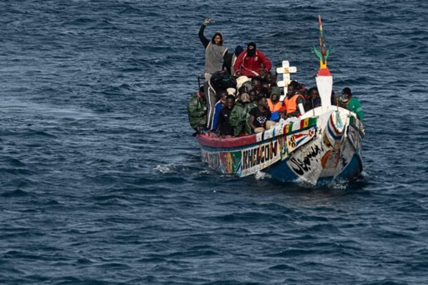 Crowded boats like this one from Senegal make the perilous crossing from Africa to the Can