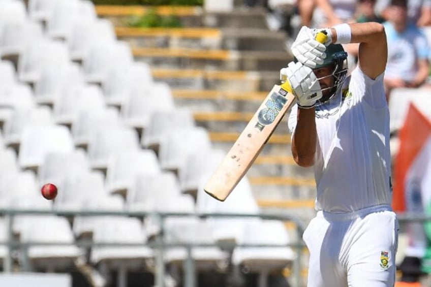 South Africa's Aiden Markram on his way to a century on the second day against India at Newlands. No other batsman reached 50 in the match