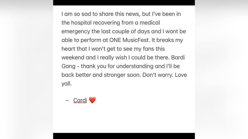 Cardi B's message