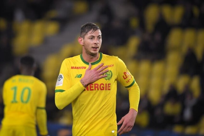 Nantes' Argentinian forward Emiliano Sala during a French league match against Montpellier