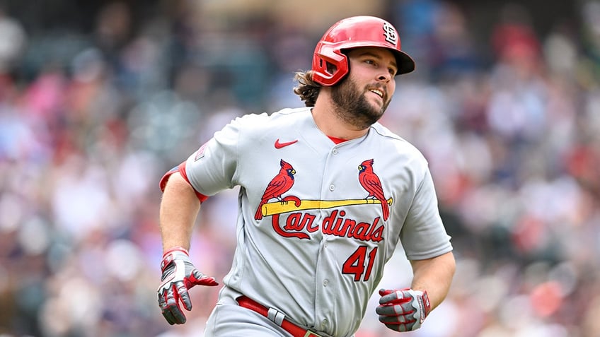 cardinals alec burleson ejected after blowing up on umpire whose questionable calls led to double play