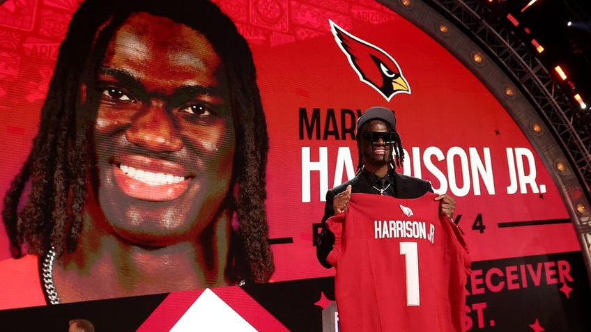 Marvin Harrison Jr. poses