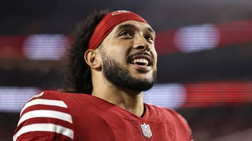 cardinals james conner 49ers talanoa hufanga get into skirmish after game