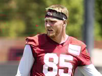Cardinals' Trey McBride reflects on earning respect of NFL's elite at Tight End University: 'Huge honor'