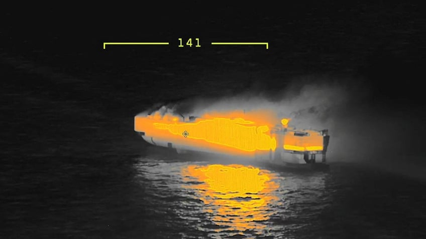 cargo ship caught ablaze off dutch coast 1 dead and more injured coast guard says