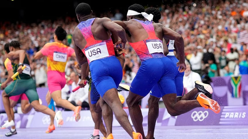 Christian Coleman and Kenneth Bednarek in action