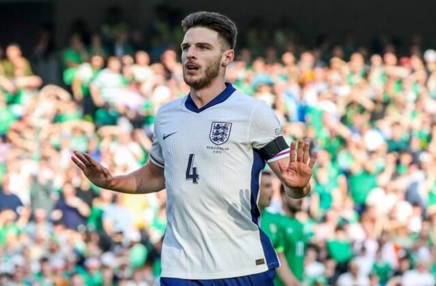 England midfielder Declan Rice refused to celebrate after scoring against Ireland