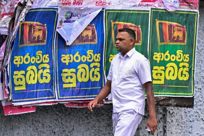 Government signs in Sri Lanka promise 'good news', ahead of an expected announcement of a