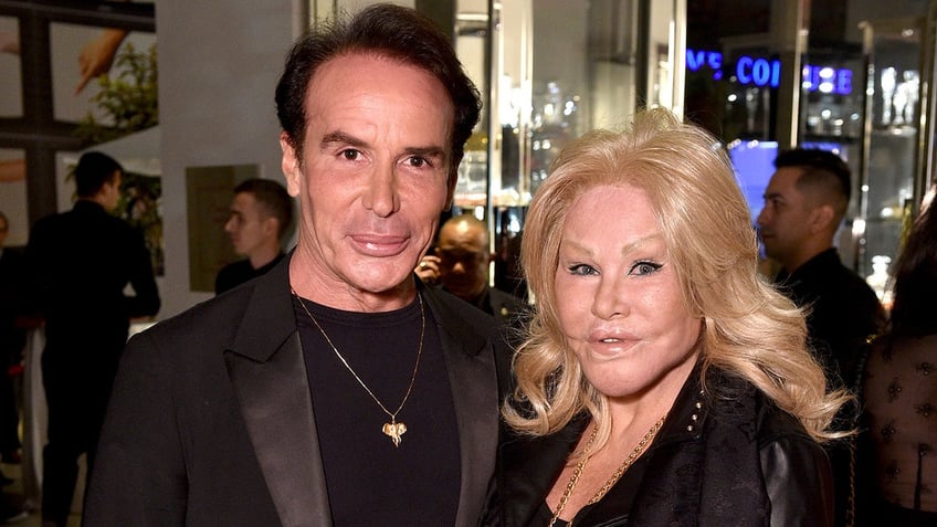 a photo of Jocelyn Wildenstein and longtime partner Lloyd Klein